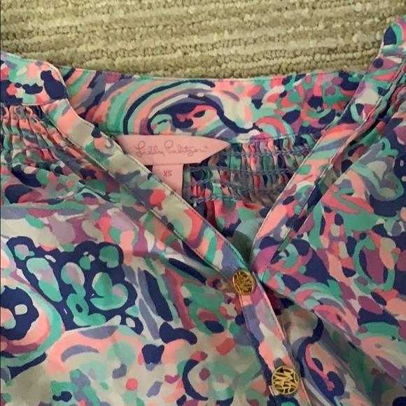Lilly Pulitzer flowy top - Picture 2 of 2